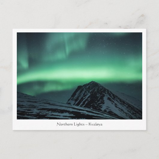 Noordelijke Lichten Noorwegen Briefkaart (Voorkant)