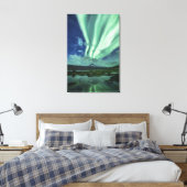 Noordelijke Lichten Noorwegen Canvas Afdruk (Insitu (Slaapkamer))