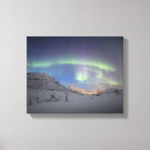 Noordelijke Lichten Noorwegen Canvas Afdruk