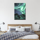 Noordelijke Lichten Noorwegen Canvas Afdruk (Insitu (Slaapkamer))