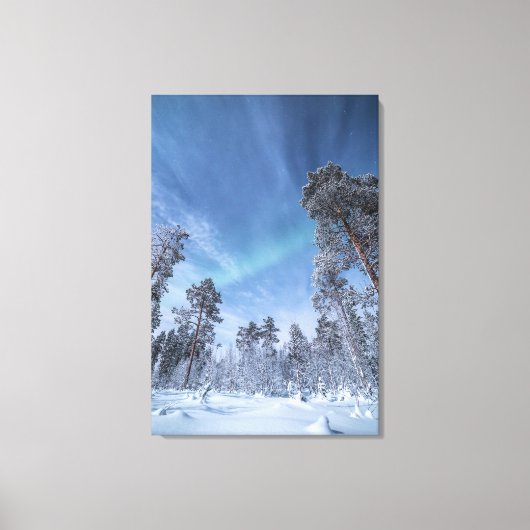 Noordelijke Lichten Noorwegen Canvas Afdruk (Voorkant)