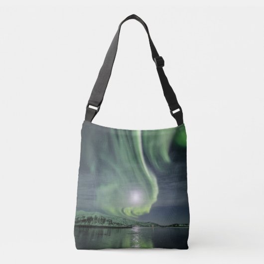 Noordelijke Lichten Noorwegen Crossbody Tas (Voorkant)