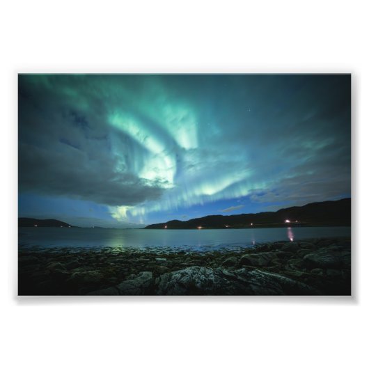 Noordelijke Lichten Noorwegen Foto Afdruk (Voorkant)