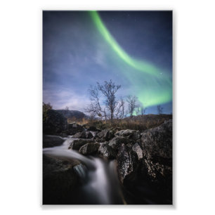 Noordelijke Lichten Noorwegen Foto Afdruk