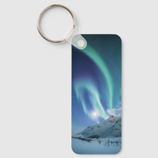Noordelijke Lichten Noorwegen Sleutelhanger (Voorkant)