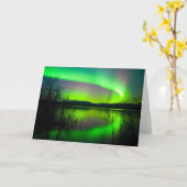 Noordelijke lichten op het meer kaart (Gele Bloem)