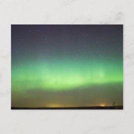 Noordelijke lichten over Alberta Briefkaart
