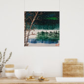 Noordelijke lichten poster (Keuken)