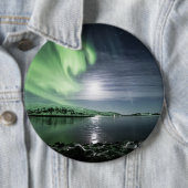 Noordelijke lichten ronde button 6,0 cm (In situ)