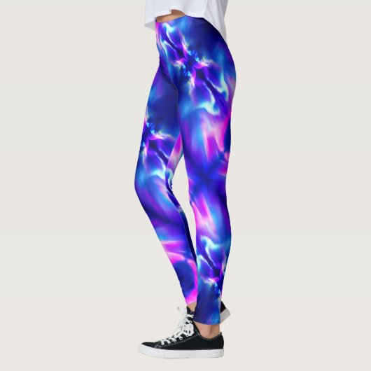 Noordelijke Lichten Roze & Blauw - Leggings (Links)
