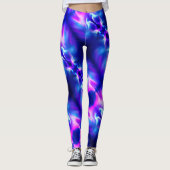 Noordelijke Lichten Roze & Blauw - Leggings (Voorkant)