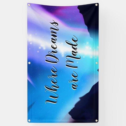 Noordelijke lichten spandoek (Verticaal)