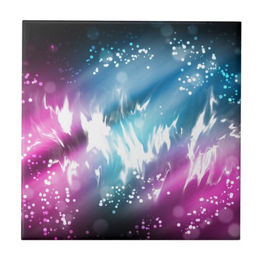 Noordelijke lichten tegeltje (Voorkant)