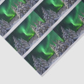 Noordelijke lichten tijdens de winter tissuepapier (Detail)