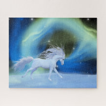 Noordelijke lichten unicorn Puzzle
