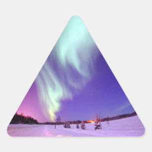 Noordelijke Lichtshine in de Sticker van de Alaska