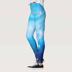 Noordelijke lichtsterren blauw en uw ideeën leggings