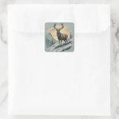 "Noordelijke Majesteit: Majesteit Caribou Vierkante Sticker (Tas)