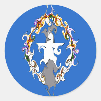 Noordelijke Marianen Gnarly Vlag Ronde Sticker