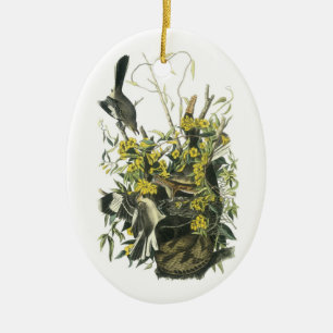 Noordelijke Mockingbird door Audubon Keramisch Ornament