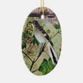 Noordelijke Mockingvogel Keramisch Ornament (Rechts)