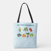 noordelijke moestuin draagtas (Achterkant)