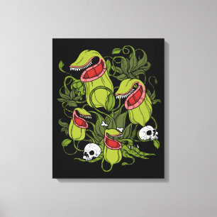 Noordelijke Pitcher Sarracenia Carnivoren Planten Canvas Afdruk