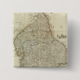 Noordelijke sectie Engeland en Wales Vierkante Button 5,1 Cm