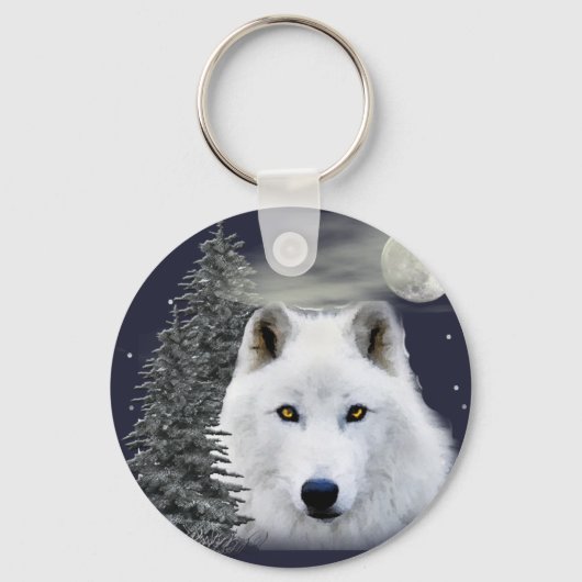 Noordelijke sneeuw sleutelhanger (Voorkant)