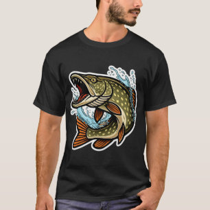 Noordelijke Snoek Spring Sticker T-shirt