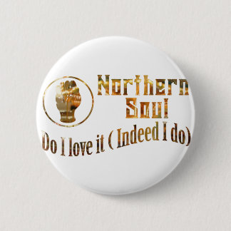 Noordelijke sol. Doe ik het liefste - Goud Ronde Button 5,7 Cm