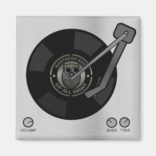 Noordelijke sol vinyl op tafel magneet