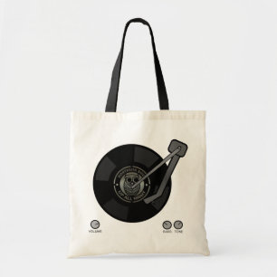 Noordelijke sol vinyl op tafel tote bag