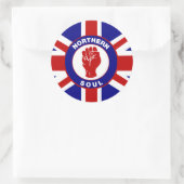 Noordelijke sovjetaansluiting ronde sticker (Tas)