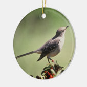 Noordelijke spotvogel keramisch ornament (Links)
