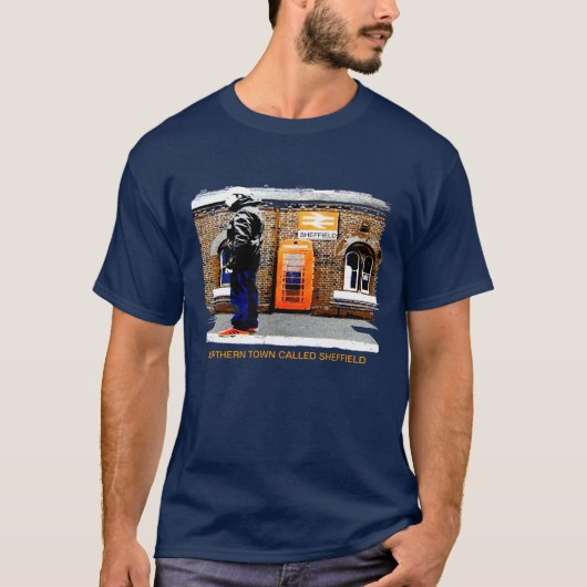 Noordelijke stad genaamd Sheffield T-Shirt (Voorkant)