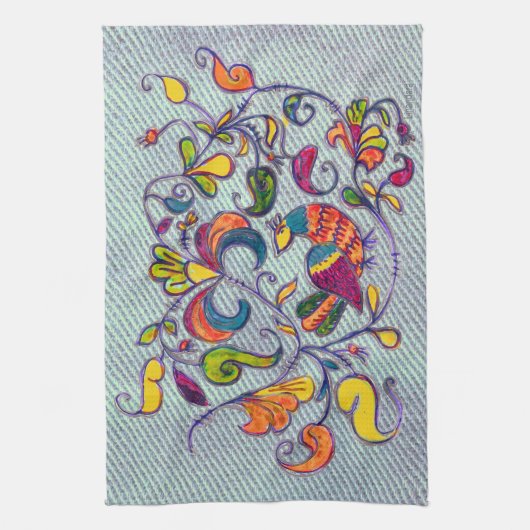 Noordelijke vogel theedoek (Verticaal)