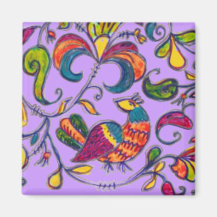 Noordelijke Vogel uit Rusland Magneet