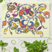 Noordelijke vogels theedoek (Gevouwen)