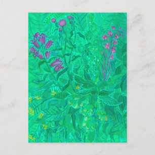 Noordelijke wilde bloemen zomerbloemen briefkaart