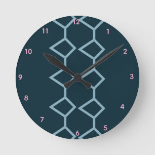 NoordelijkePine Teal Acryl Wandklok Ronde Klok