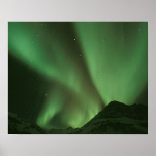 Noorderlicht, Aurora borealis aan de uitlopers van Poster