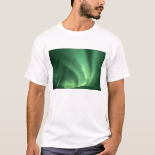 Noorderlicht, Aurora borealis, boven heuvels T-shirt