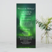 Noorderlicht Aurora Borealis bruiloft Programma (Staand voorkant)