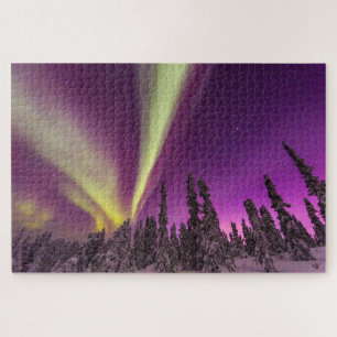Noorderlicht Aurora Borealis Fairbanks Alaska Legpuzzel