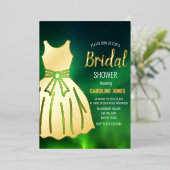 Noorderlicht Aurora Borealis Vrijgezellenfeest Folie Uitnodiging (Staand Voorkant)