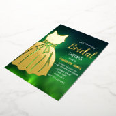 Noorderlicht Aurora Borealis Vrijgezellenfeest Folie Uitnodiging (Gedraaid)