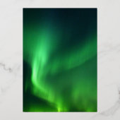 Noorderlicht Aurora Borealis Vrijgezellenfeest Folie Uitnodiging (Achterkant)