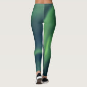 Noorderlicht Aurora Borealis Yoga Broek Groen Leggings (Achterkant)