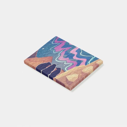 Noorderlicht Beren Post-it® Notes (Schuin)